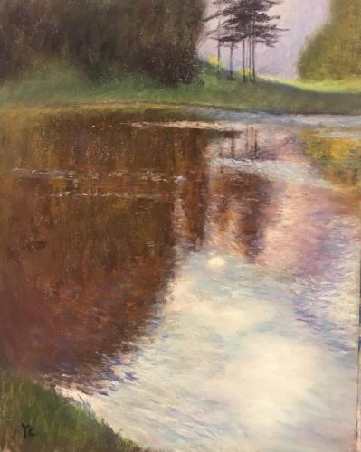 Replica of Klimt's Morning by the Pond11*14 inches $299