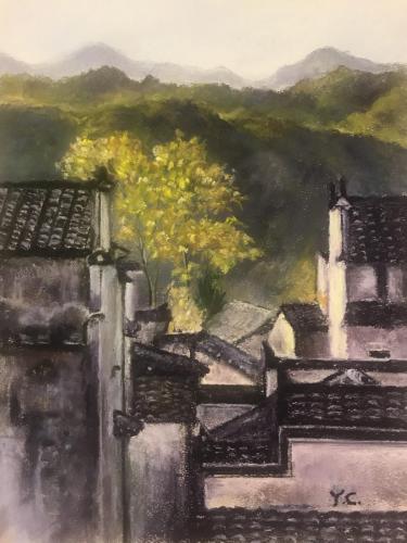 Chinese Cottages11*14 inches $249