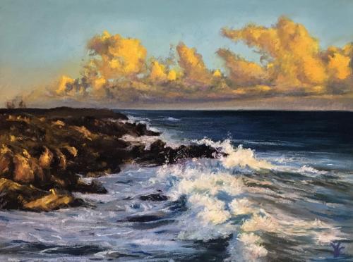 Waves at Sunset 11*14 inches $249