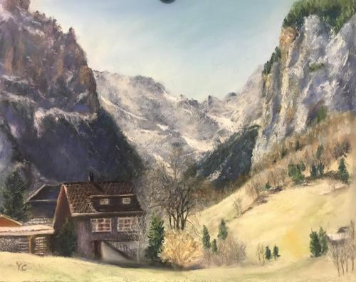 Lanscape of Lauterbrunnen11*14 inches NFS