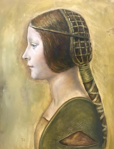 Reproduction of Davinci's Princess 11*14 inches $349