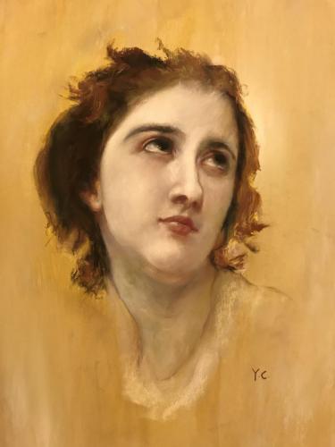 William Adolphe Bouguerea's woman portrait 11*14 inches $249